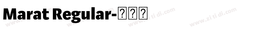 Marat Regular字体转换